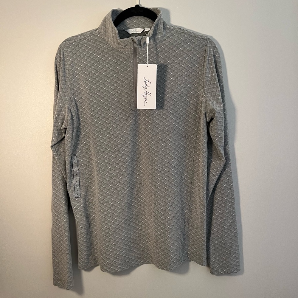 Lady Hagen UPF 25 Moisture Wicking Diamond Quarter Zip Size L NWT